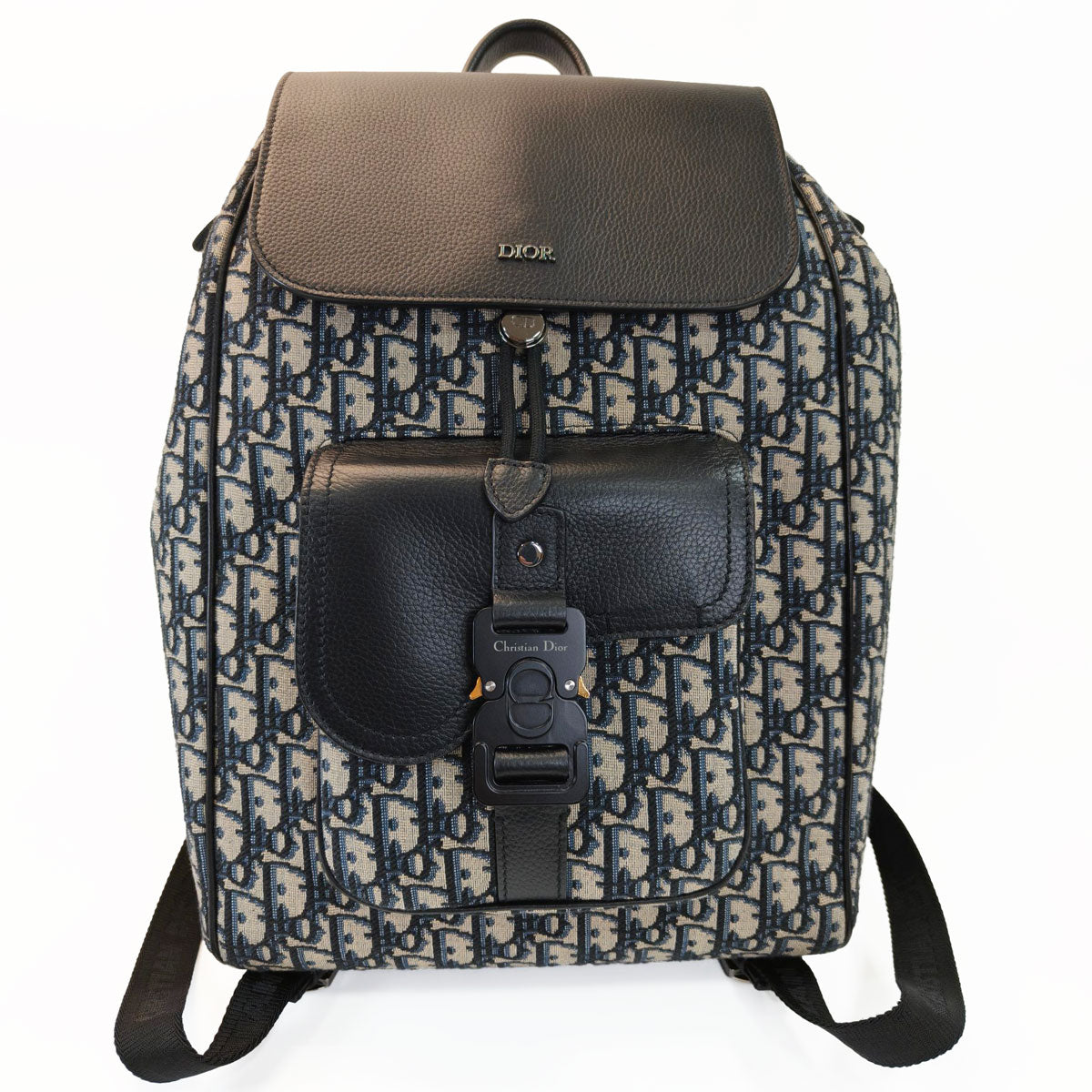 Christian Dior Oblique Trotter 双肩包，黑色，货号：9985
