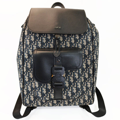 Christian Dior Oblique Trotter 双肩包，黑色，货号：9985