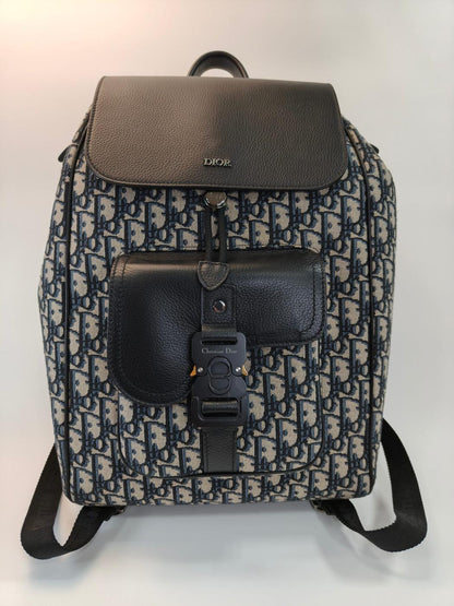 Christian Dior Oblique Trotter 双肩包，黑色，货号：9985