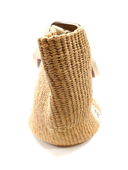 Chloe クロエ ウッディ ラージバスケットバッグ かごバッグ トートバッグ ベージュ 管理番号：10137