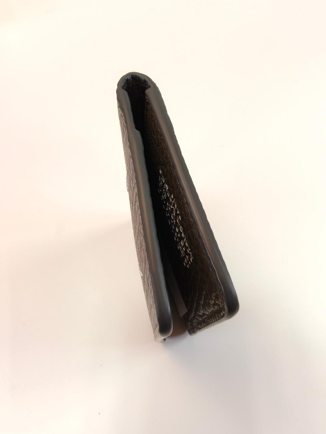 Maison Margiela Card Holder Slim 2, bifold card case, dark gray. Reference number: 10304.