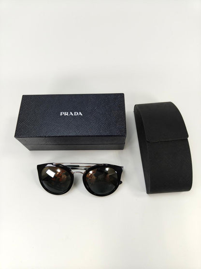 PRADA Prada 圆形黑色太阳镜 控制编号：10333