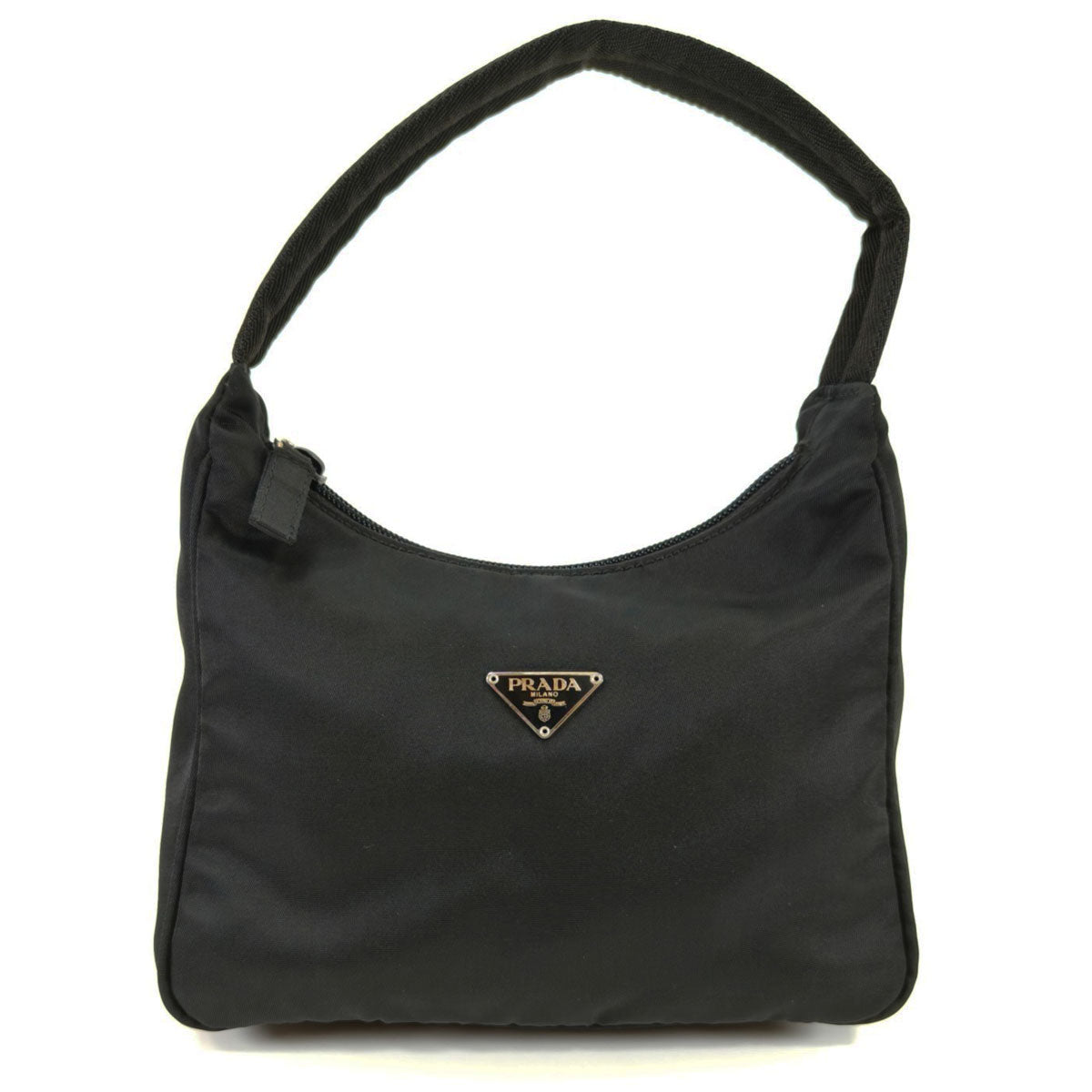 PRADA 尼龙单肩包 Hobo 包配件袋 NERO 黑色 控制编号：10444