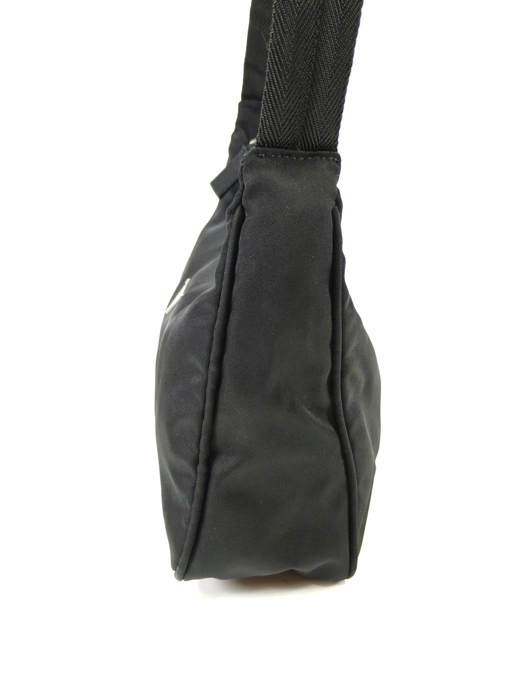 PRADA 尼龙单肩包 Hobo 包配件袋 NERO 黑色 控制编号：10444