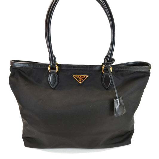 PRADA プラダ ナイロン トートバッグ 三角ロゴ ブラック 管理番号：10519