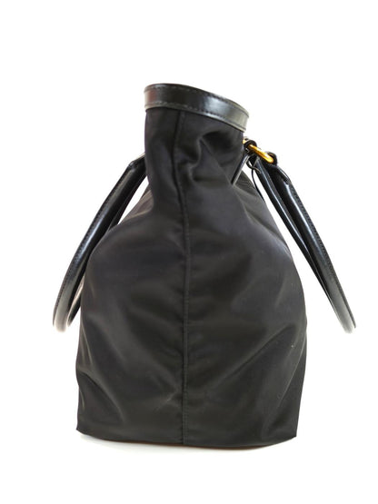 PRADA プラダ ナイロン トートバッグ 三角ロゴ ブラック 管理番号：10519