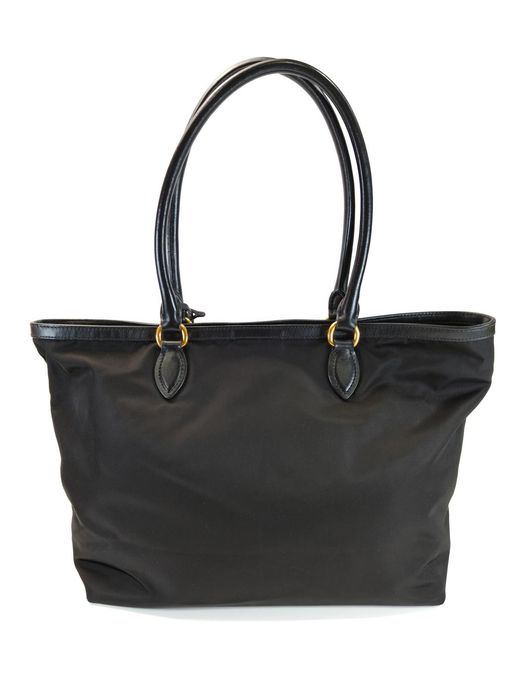 PRADA プラダ ナイロン トートバッグ 三角ロゴ ブラック 管理番号：10519