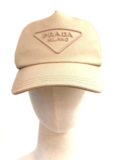 PRADA 普拉达 棒球帽 棉质 米色 商品编号：10668