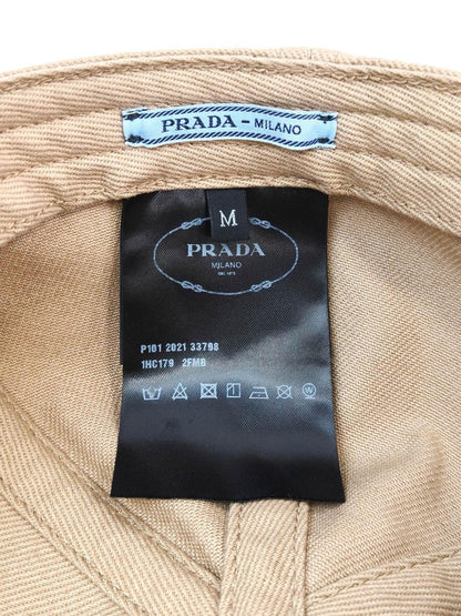 PRADA 普拉达 棒球帽 棉质 米色 商品编号：10668