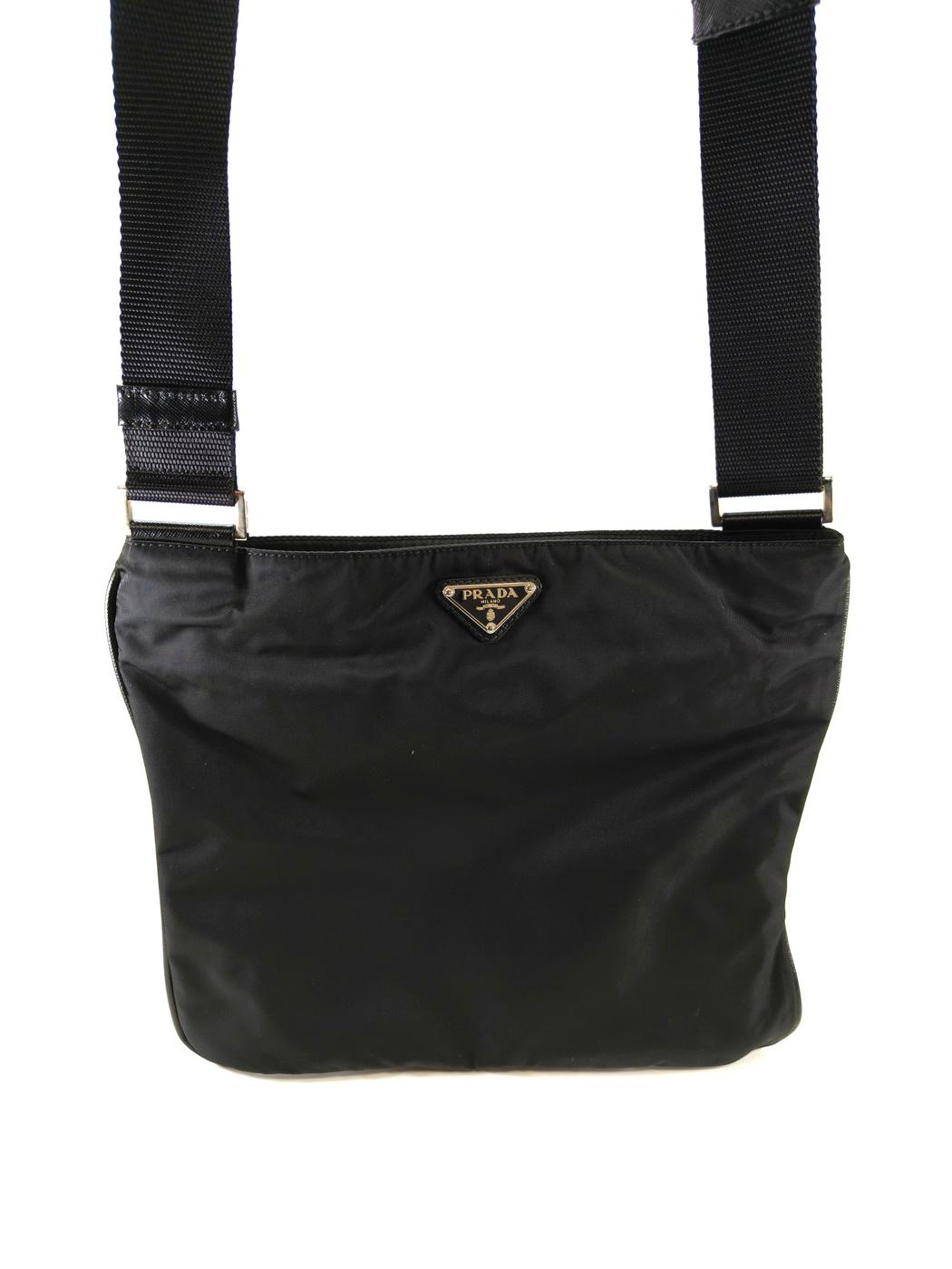 PRADA Nylon Shoulder Bag Black Model number: 10739
