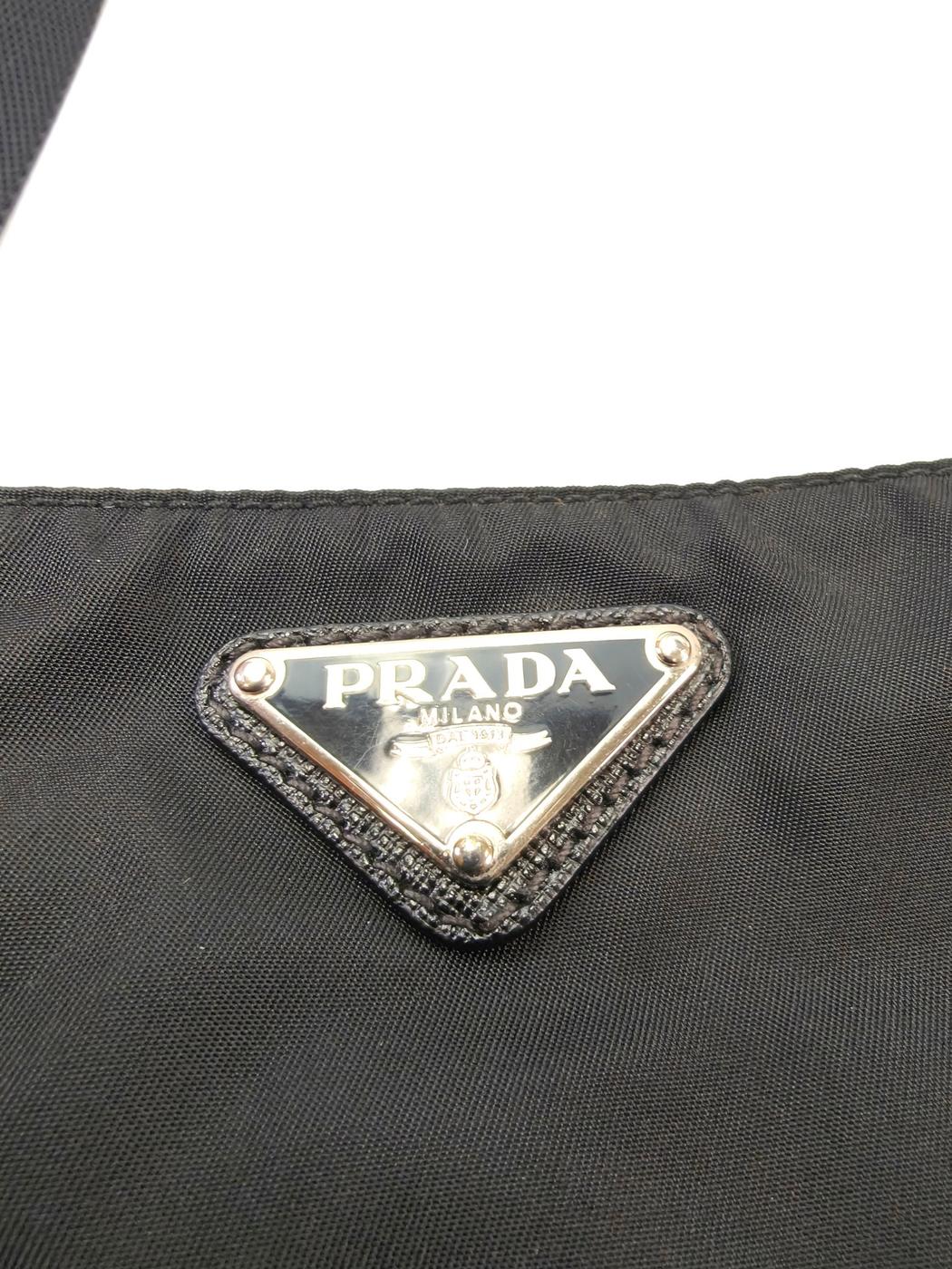 PRADA Nylon Shoulder Bag Black Model number: 10739