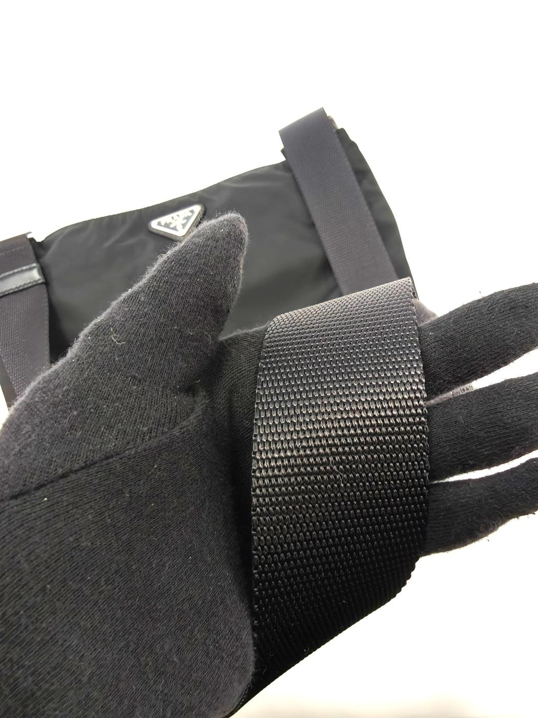 PRADA Nylon Shoulder Bag Black Model number: 10739
