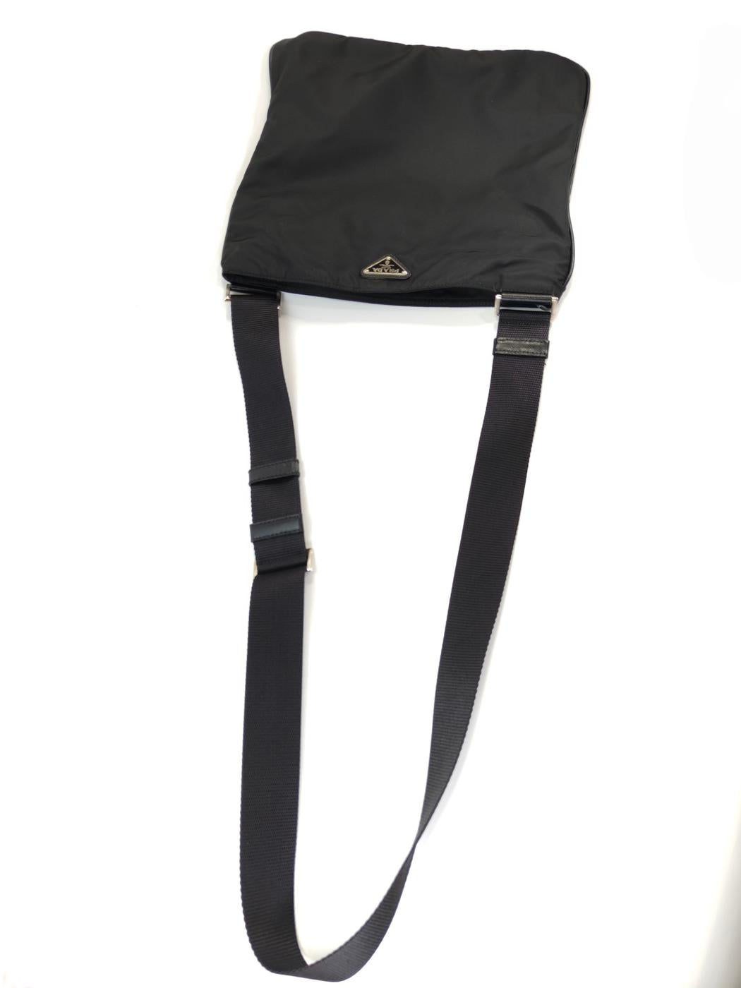 PRADA Nylon Shoulder Bag Black Model number: 10739