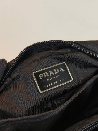 PRADA Nylon Pouch, Cosmetic Pouch, Travel Pouch, Black, Product number: 10766