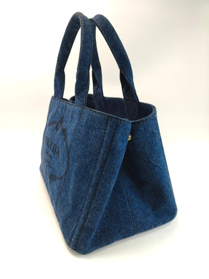 PRADA 普拉达 Canapa 托特包 丹宁布 款号：10835