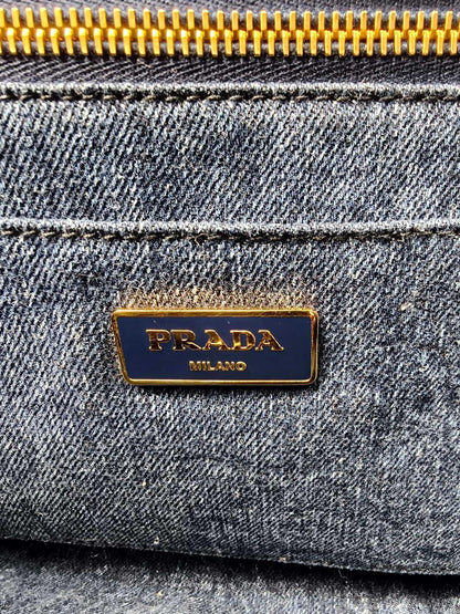 PRADA 普拉达 Canapa 托特包 丹宁布 款号：10835