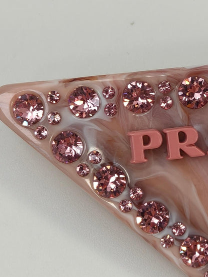 PRADA Triangle Barrette Hair Accessory Pink Item Number: 10897