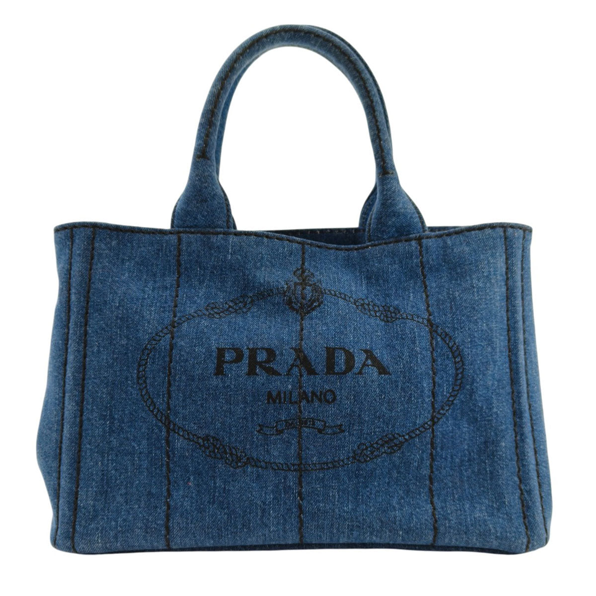 PRADA 普拉达 Canapa 2Way 托特包 单肩包 牛仔布 款号：10982