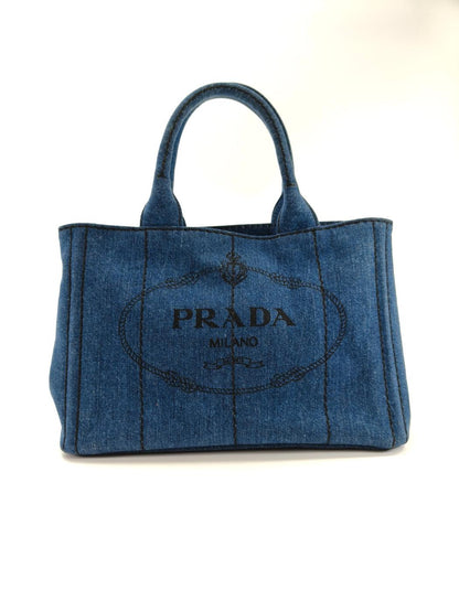 PRADA 普拉达 Canapa 2Way 托特包 单肩包 牛仔布 款号：10982