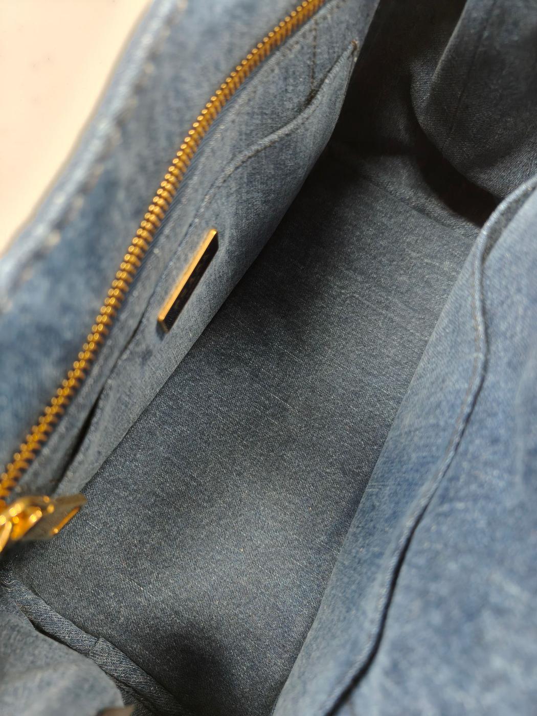 PRADA 普拉达 Canapa 2Way 托特包 单肩包 牛仔布 款号：10982