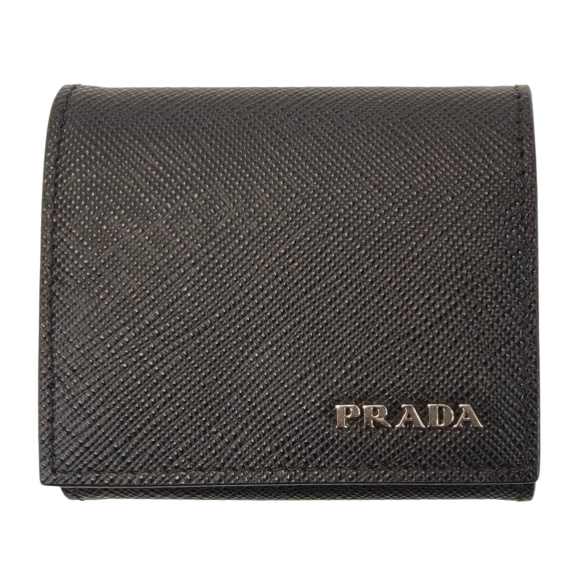 PRADA 普拉达 Saffiano皮革 零钱包 黑色 管理编号：10987