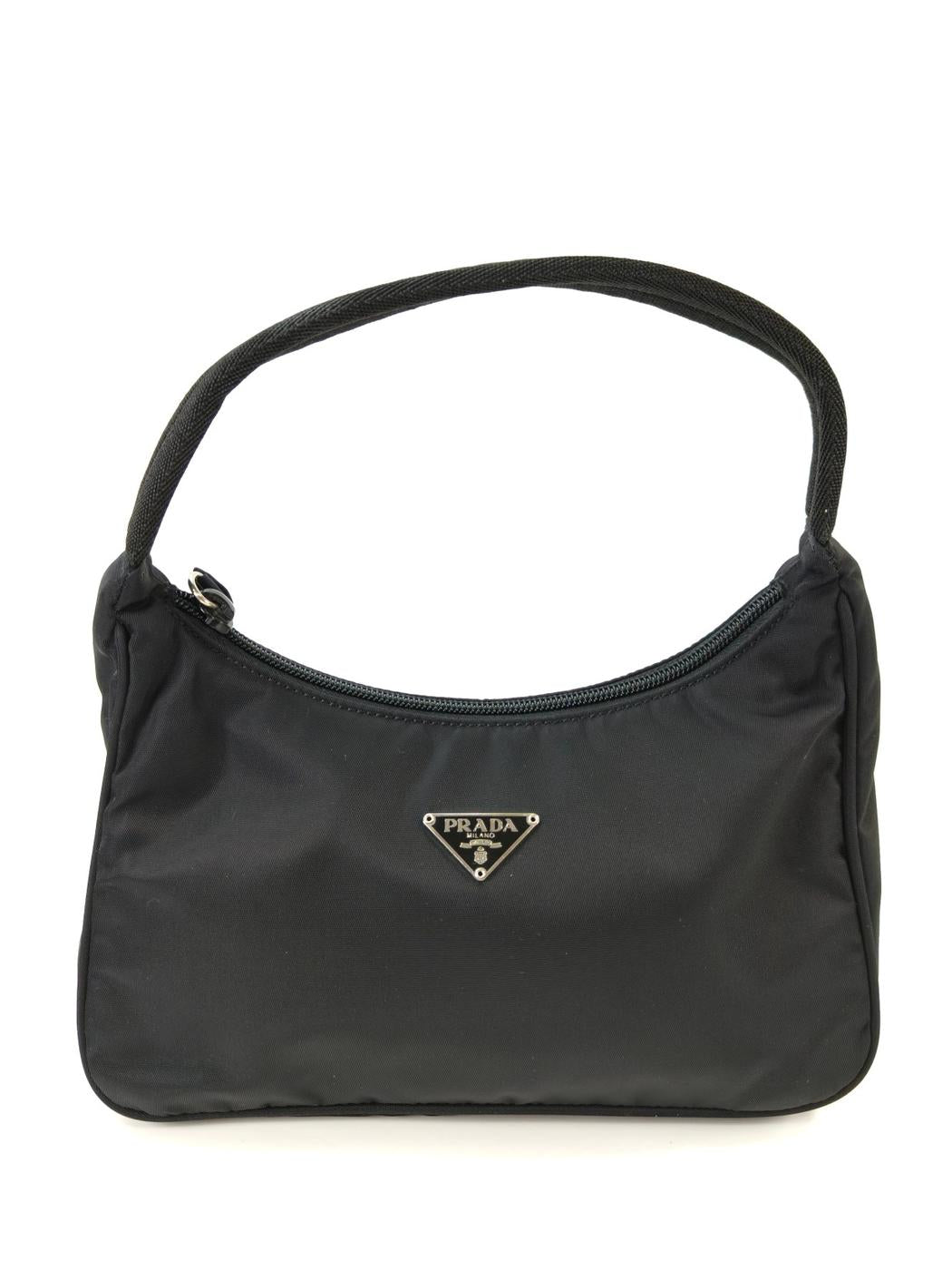 PRADA プラダ ナイロン ハンドバッグ ワンショルダー ブラック 管理番号：11056