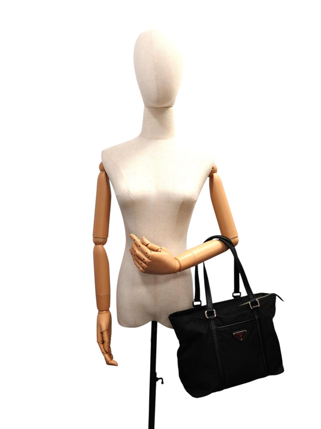 PRADA プラダ テスート ナイロン トートバッグ ブラック 管理番号：11322