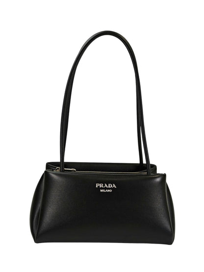 PRADA プラダ レザー トートバッグ ワンショルダー ブラック 管理番号：11325