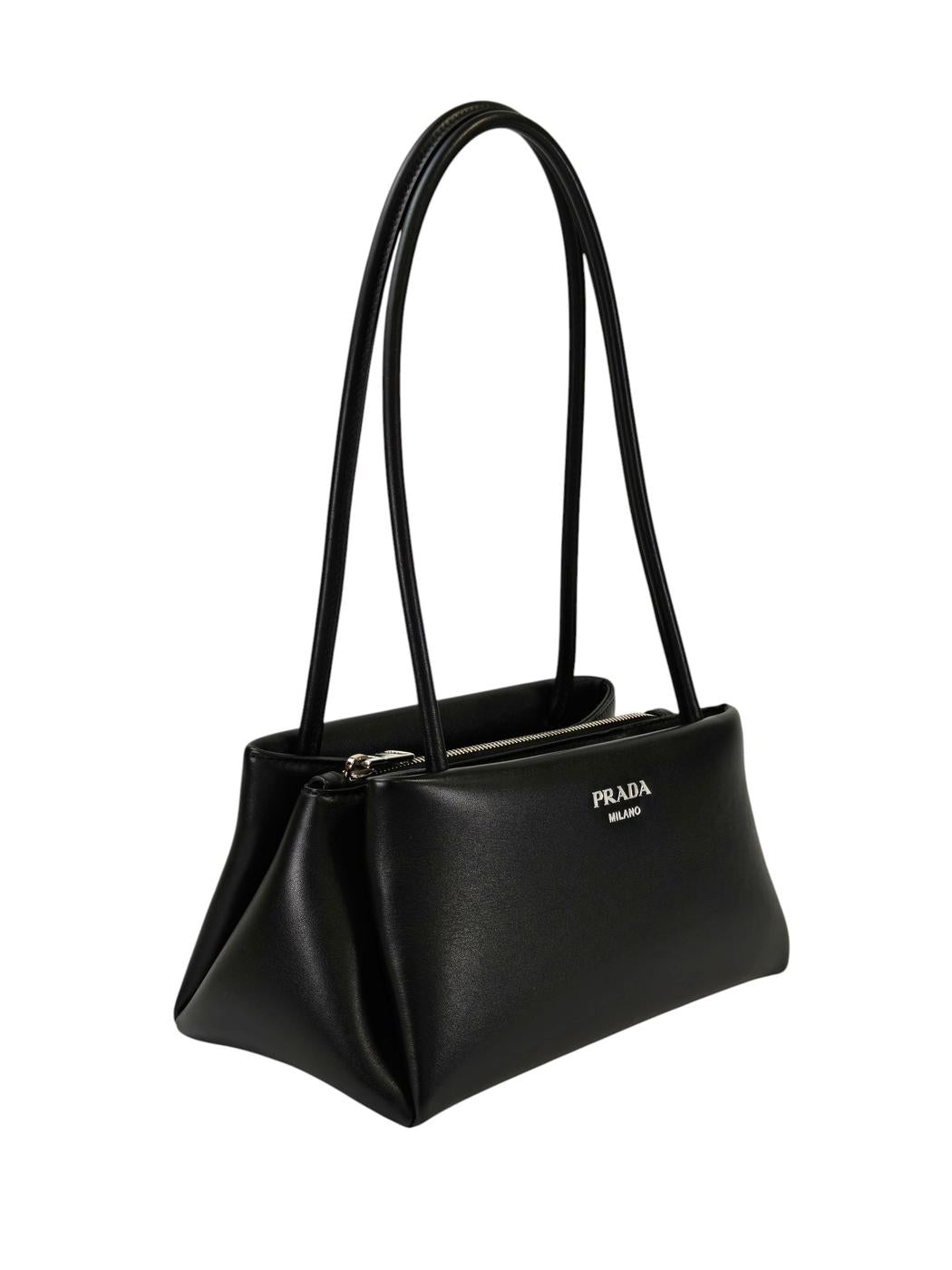 PRADA プラダ レザー トートバッグ ワンショルダー ブラック 管理番号：11325