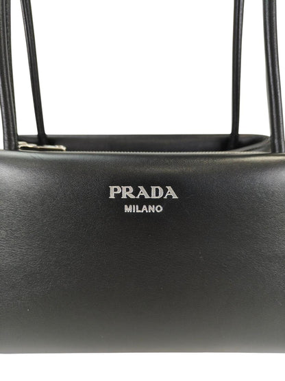PRADA プラダ レザー トートバッグ ワンショルダー ブラック 管理番号：11325