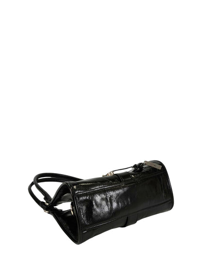 PRADA プラダ スモール レザー トートバッグ ブラック 管理番号：11367