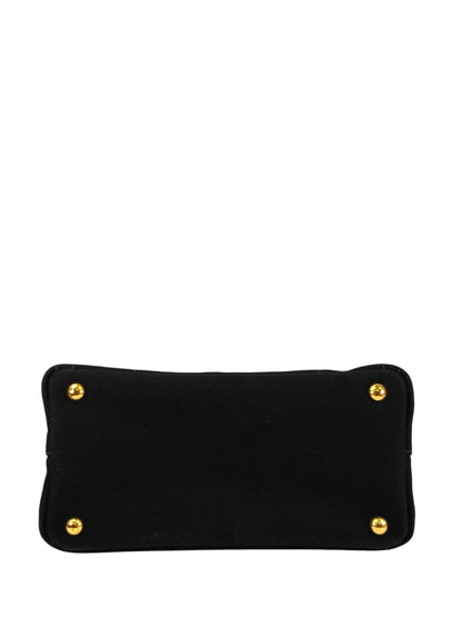 PRADA プラダ カナパ トートバッグ ブラック×オレンジ 管理番号：11391