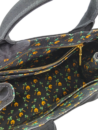 PRADA プラダ カナパ トートバッグ ブラック×オレンジ 管理番号：11391