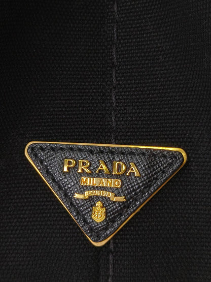 PRADA プラダ カナパ トートバッグ ブラック×オレンジ 管理番号：11391