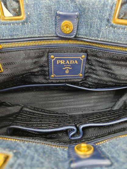 PRADA プラダ カナパ トートバッグ 2WAY ネイビー 管理番号：11414