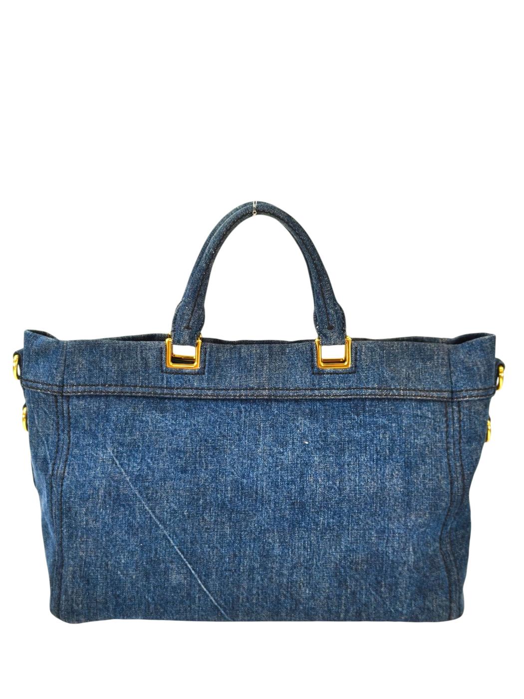 PRADA プラダ カナパ トートバッグ 2WAY ネイビー 管理番号：11414