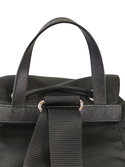 PRADA プラダ ナイロン 三角ロゴ付き バックパック ブラック 管理番号：11536
