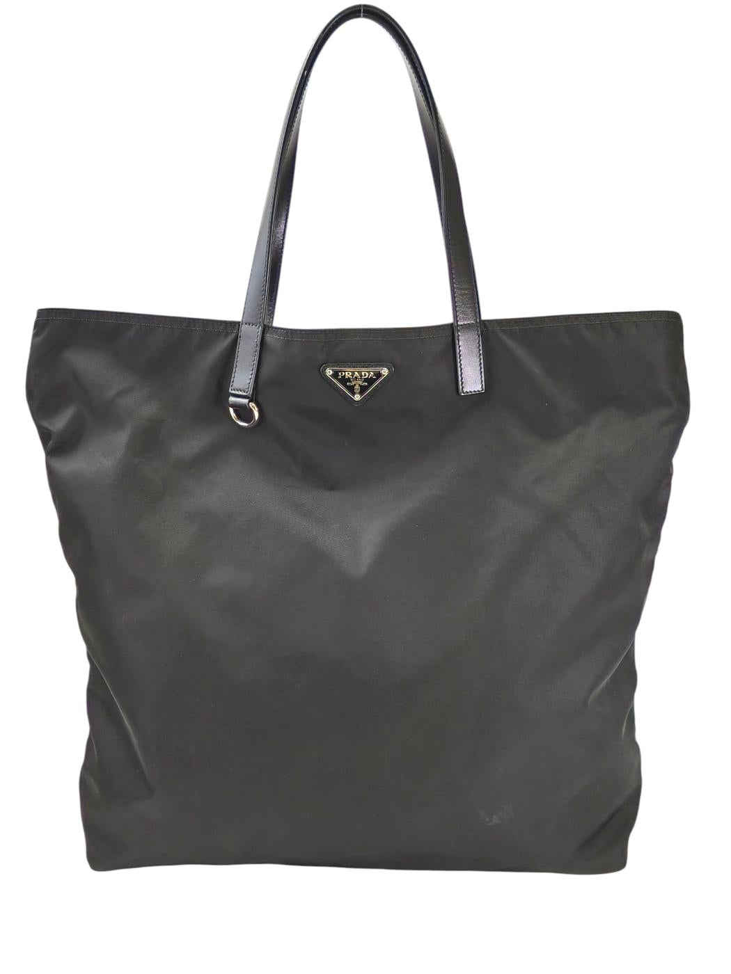 PRADA プラダ 三角ロゴ トートバッグ ブラック 管理番号：11564