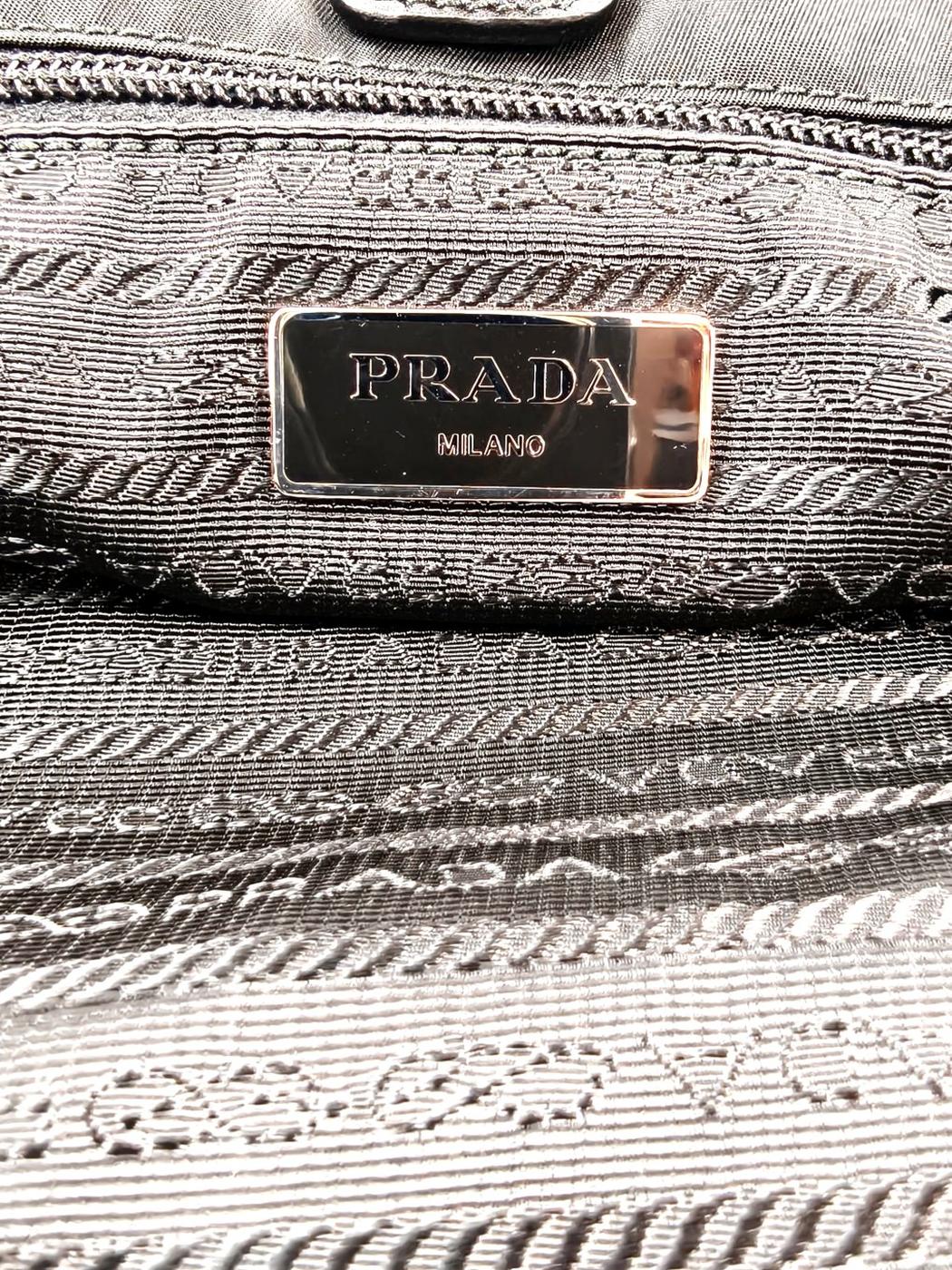 PRADA プラダ 三角ロゴ トートバッグ ブラック 管理番号：11564