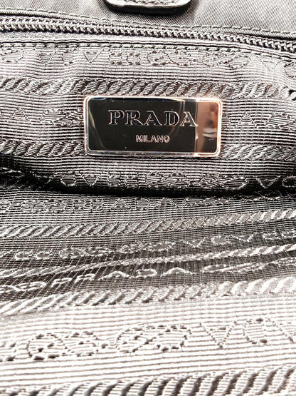 PRADA プラダ 三角ロゴ トートバッグ ブラック 管理番号：11564