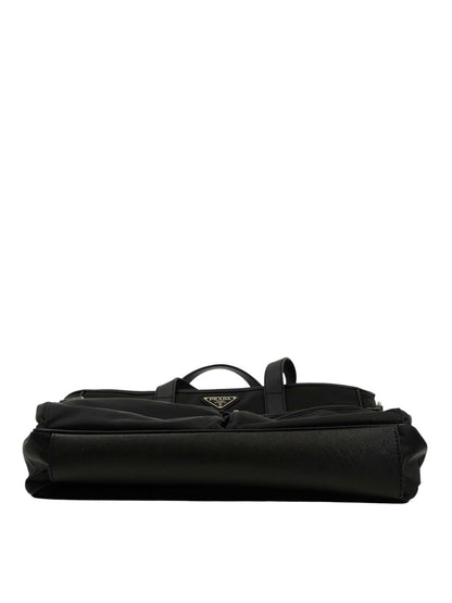 PRADA プラダ ナイロン 三角ロゴ付き 2WAY トートバッグ ブラック 管理番号：11657