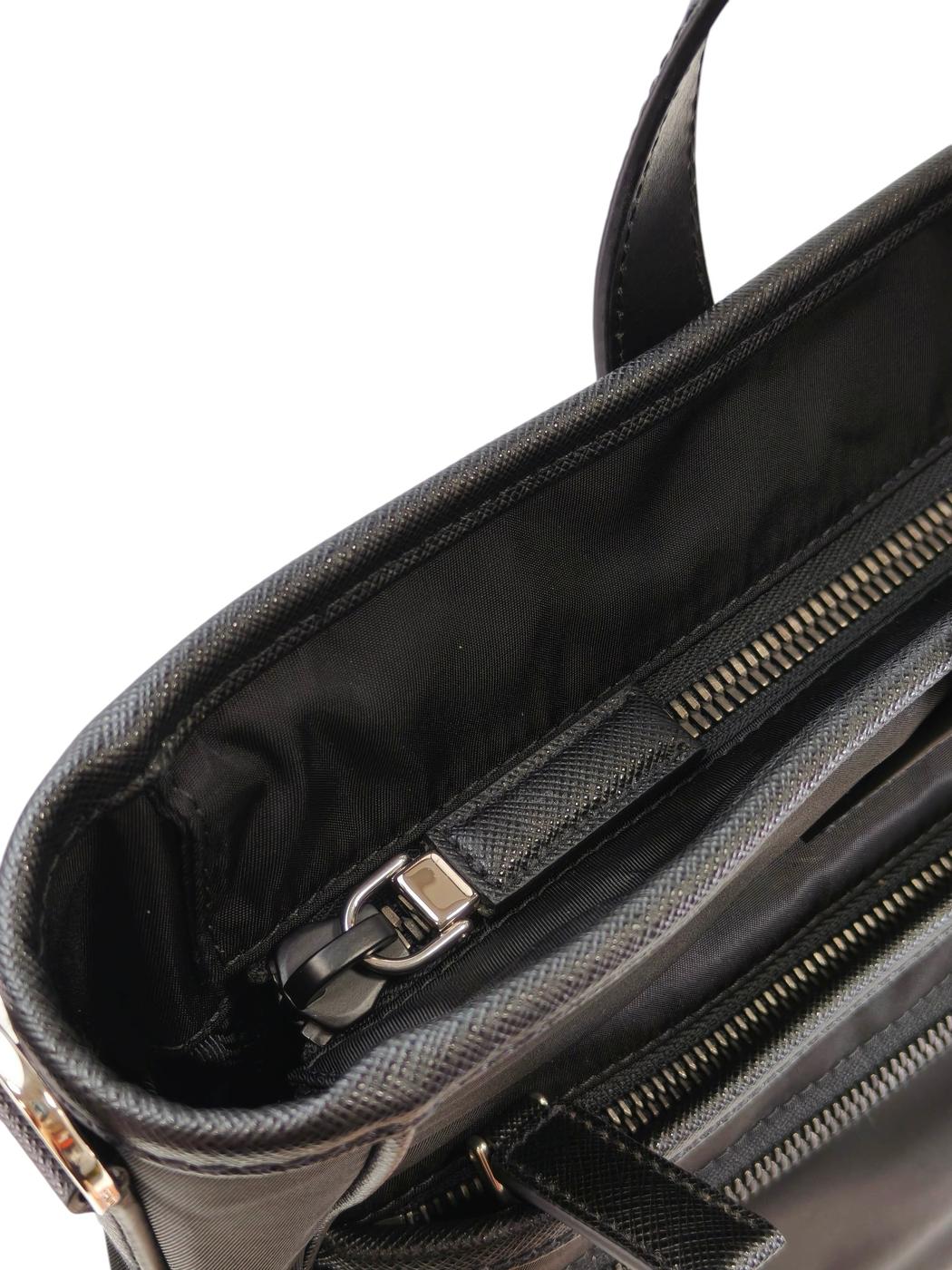 PRADA プラダ ナイロン 三角ロゴ付き 2WAY トートバッグ ブラック 管理番号：11657
