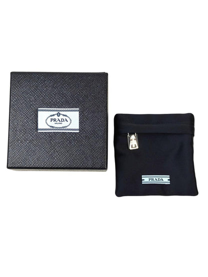 PRADA Triangle Logo #11 Ring Black x Gold Control number: 11707