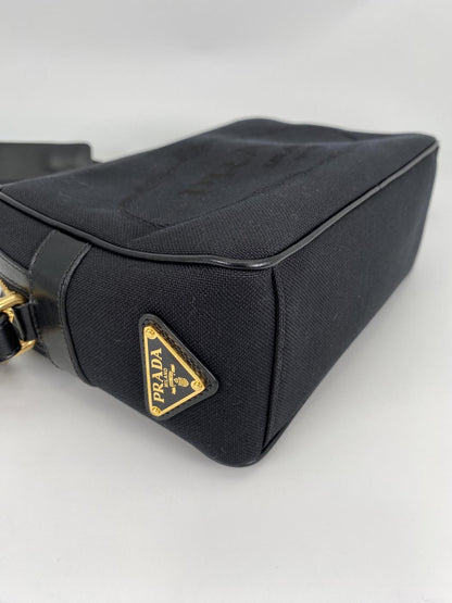 PRADA 提花单肩包 1BH089 Logo 提花 NERO 简约款 控制编号：9024