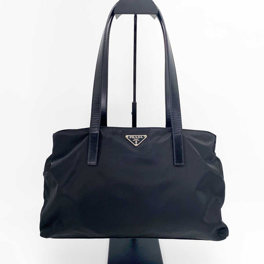 PRADA プラダ トートバッグ ハンドバッグ ナイロン 黒 NERO 管理番号：9221