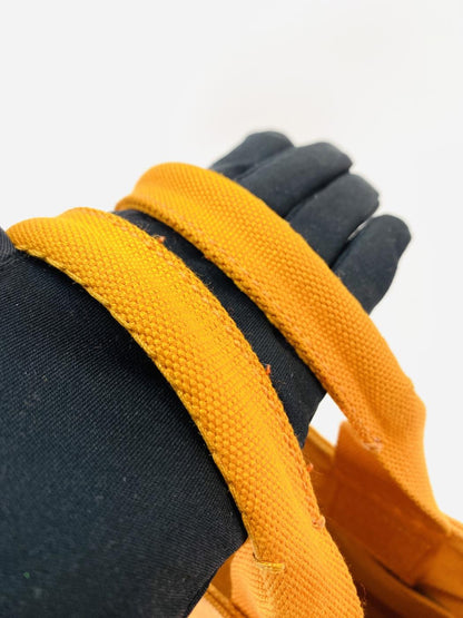PRADA プラダ CANAPA カナパ トートバッグ ハンドバッグ キャンバス オレンジ ゴールド金具  管理番号：9672