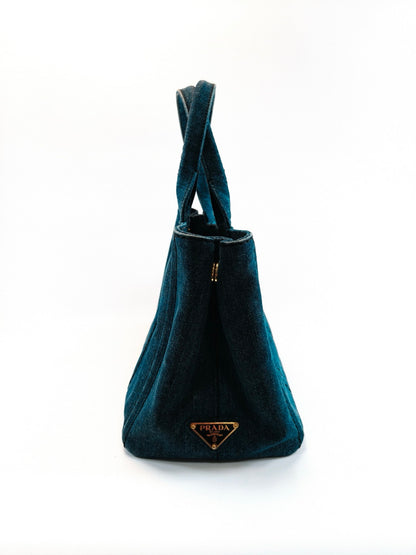 PRADA Canapa 两用单肩包/手提包，IDG 牛仔布，参考编号：9704