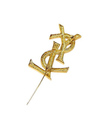 サンローラン Saint Laurent YSL ロゴブローチ ブローチ 金 管理番号：11764