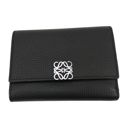 LOEWE Anagram 竖款三折钱包，黑色，参考编号：10339