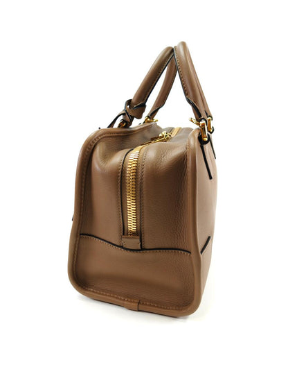 LOEWE Amazona 28 Anagram 两用手提包/迷你波士顿包/单肩包 棕色 参考编号：10371